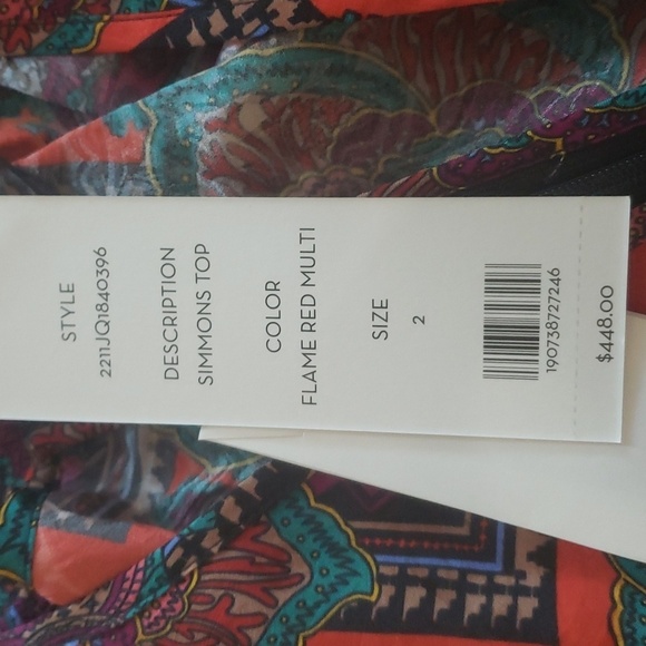 1518- Veronica Beard Women's Blouse Size 2 NWT - Picture 6 of 10